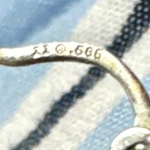 14 Karat White Gold Huggie Hoops - Picture 5 of 7